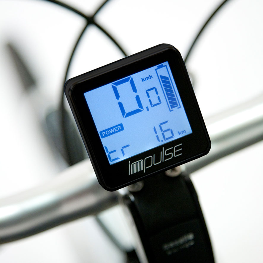 Das Standarddisplay bei Ihrem Impuls-Mittelmotor befindet sich in der Mitte des Lenkers.